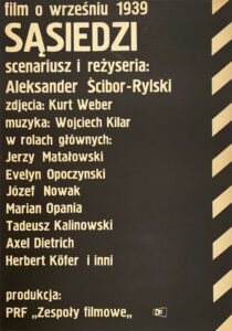 plakat - lista aktorów i tytuł filmu